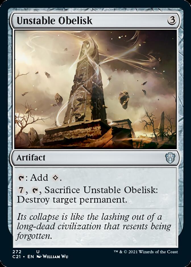 Unstable Obelisk [Commander 2021] | Clutch Gaming