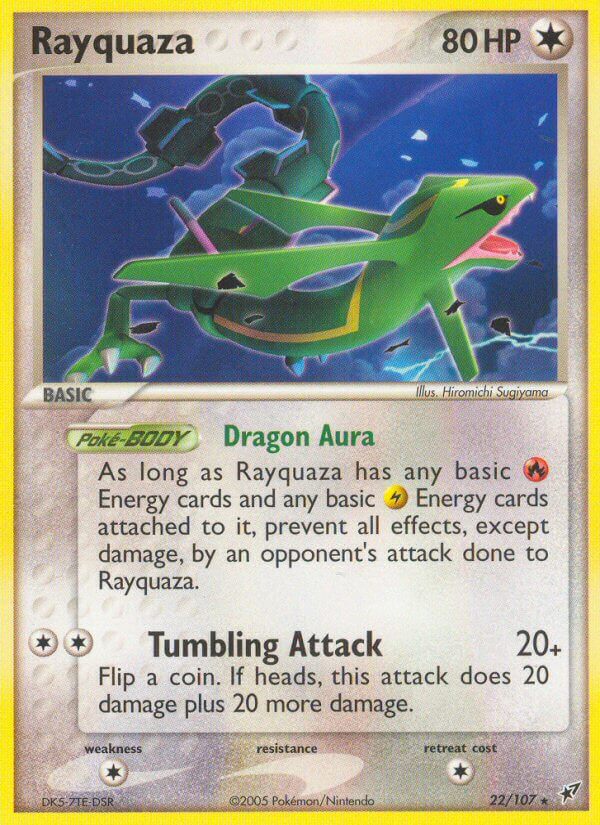 Rayquaza (22/107) (Theme Deck Exclusive) [EX: Deoxys] | Clutch Gaming