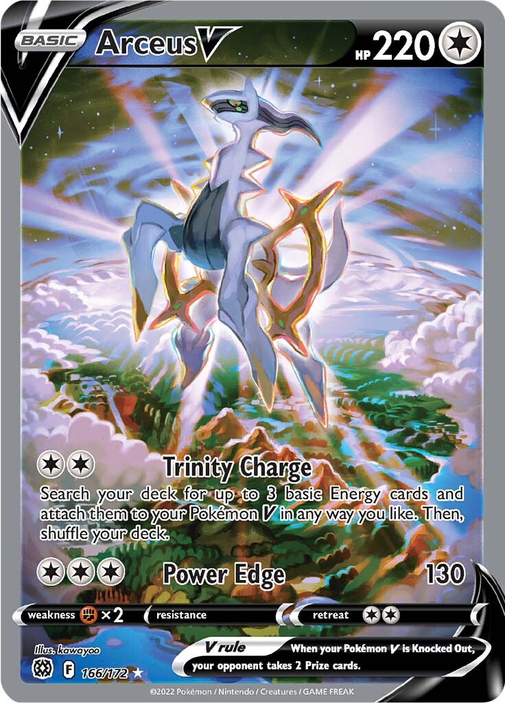 Arceus V (166/172) [Sword & Shield: Brilliant Stars] | Clutch Gaming