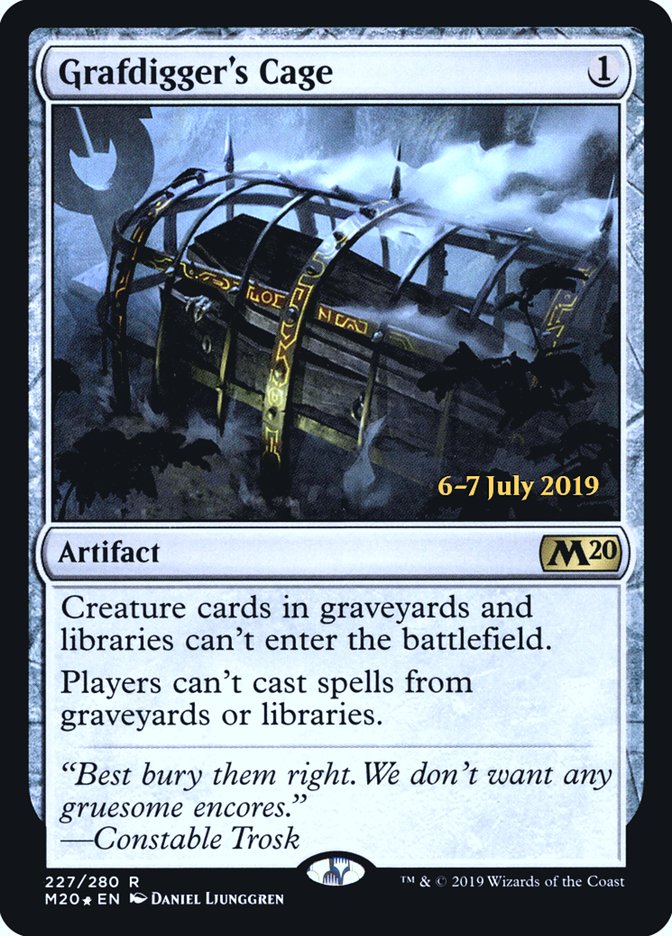 Grafdigger's Cage [Core Set 2020 Prerelease Promos] | Clutch Gaming