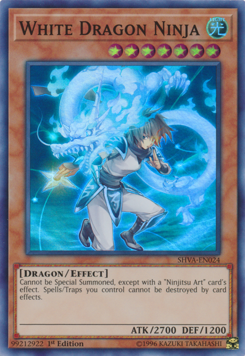 White Dragon Ninja [SHVA-EN024] Super Rare | Clutch Gaming