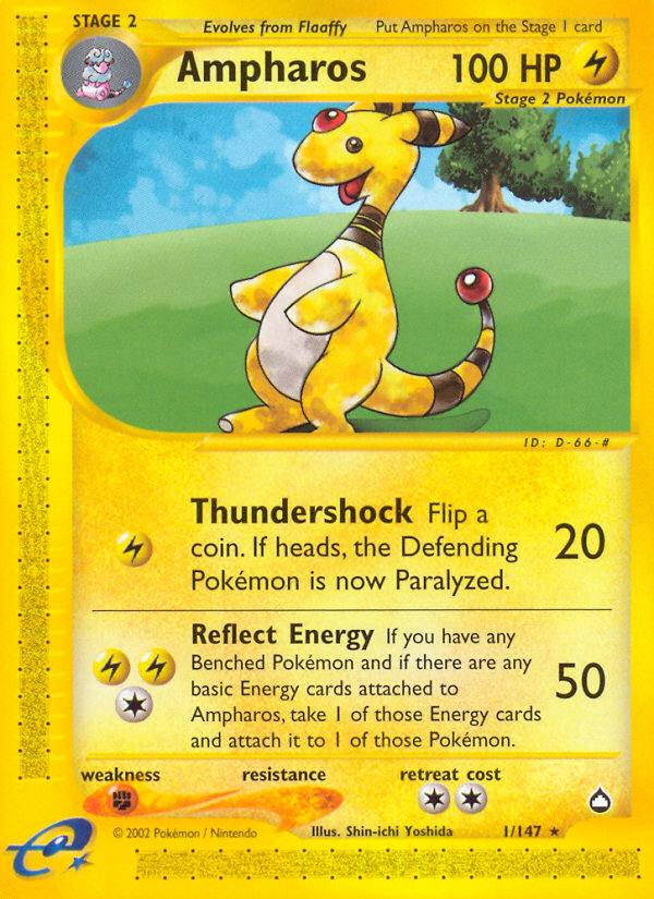 Ampharos (1/147) [Aquapolis] | Clutch Gaming