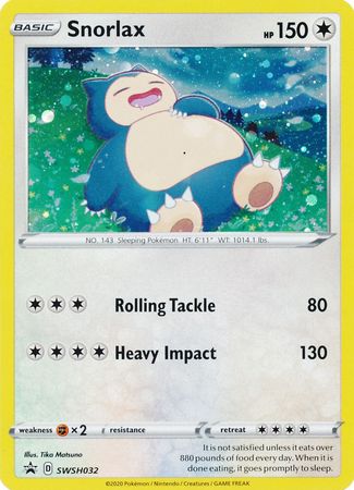 Snorlax (SWSH032) [Sword & Shield: Black Star Promos] | Clutch Gaming