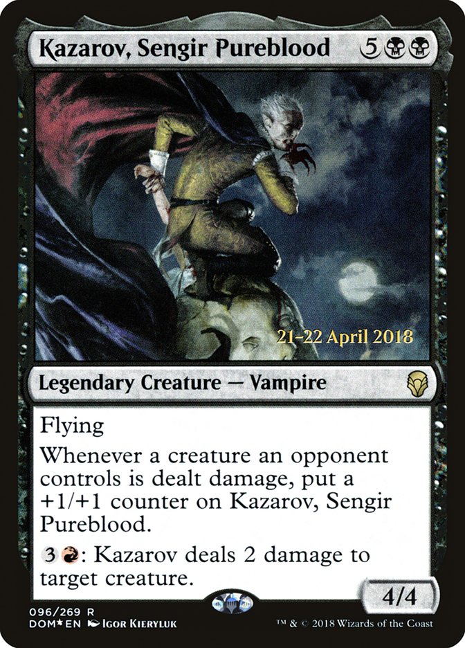 Kazarov, Sengir Pureblood [Dominaria Prerelease Promos] | Clutch Gaming