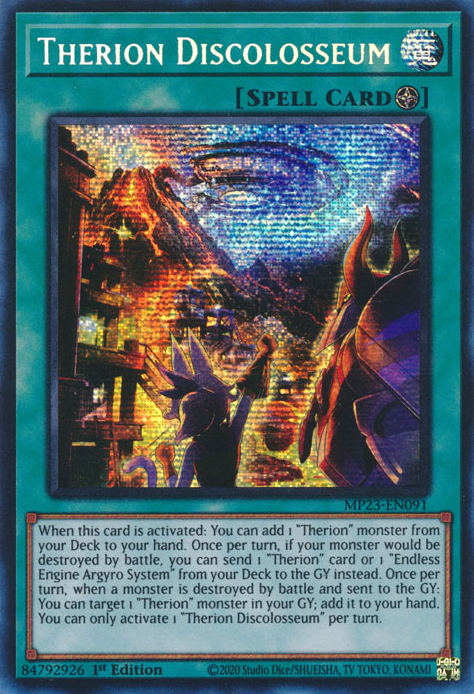 Therion Discolosseum [MP23-EN091] Prismatic Secret Rare | Clutch Gaming