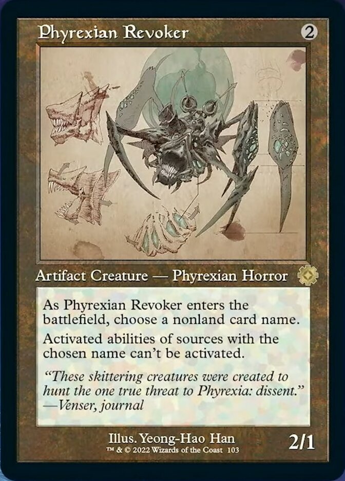 Phyrexian Revoker (Retro Schematic) [The Brothers' War Retro Artifacts] | Clutch Gaming