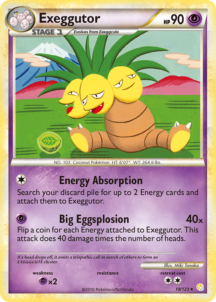 Exeggutor (18/123) [HeartGold & SoulSilver: Base Set] | Clutch Gaming