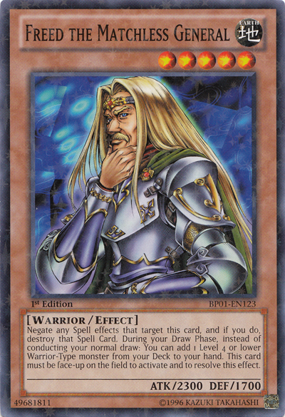 Freed the Matchless General [BP01-EN123] Starfoil Rare | Clutch Gaming