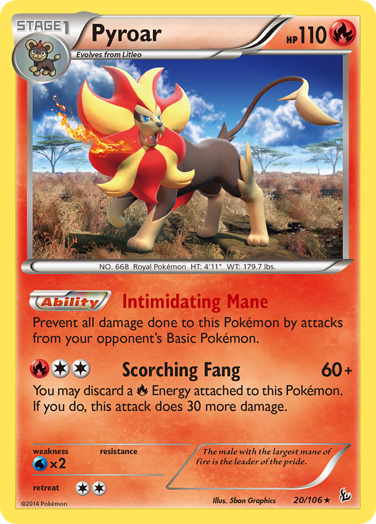 Pyroar (20/106) [XY: Flashfire] | Clutch Gaming