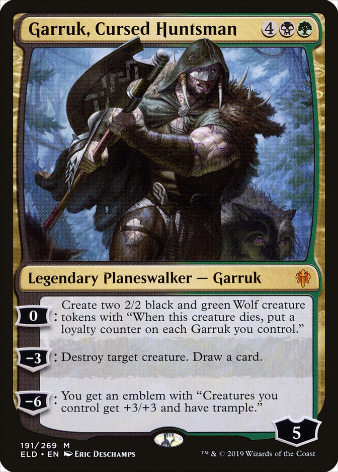 Garruk, Cursed Huntsman [Throne of Eldraine] | Clutch Gaming