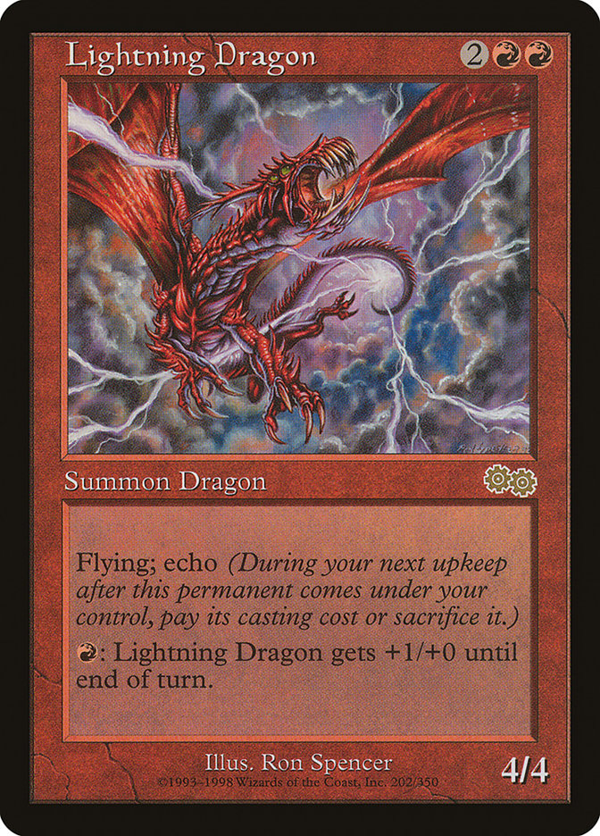 Lightning Dragon [Urza's Saga] | Clutch Gaming