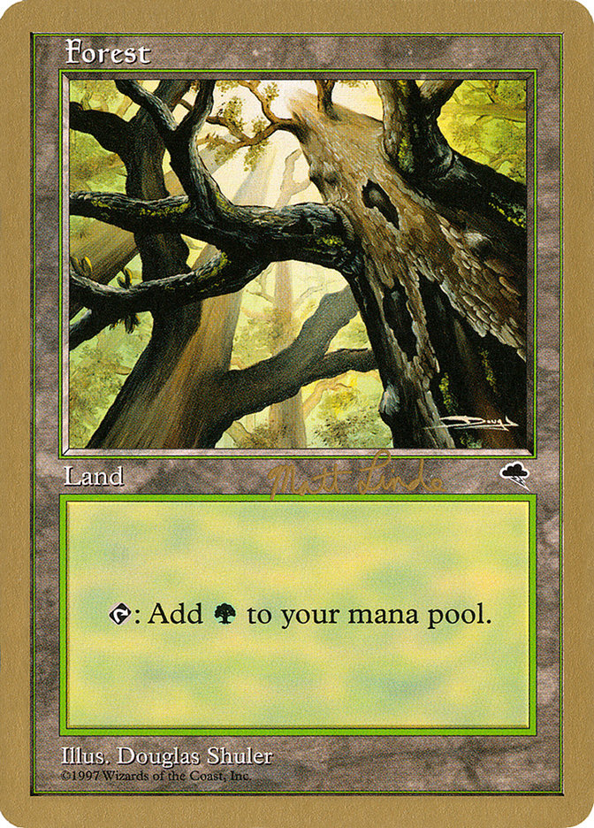 Forest (ml347a) (Matt Linde) [World Championship Decks 1999] | Clutch Gaming