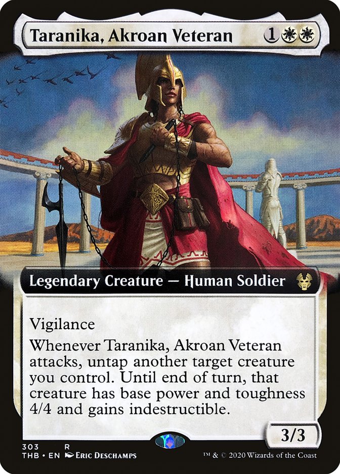 Taranika, Akroan Veteran (Extended Art) [Theros Beyond Death] | Clutch Gaming