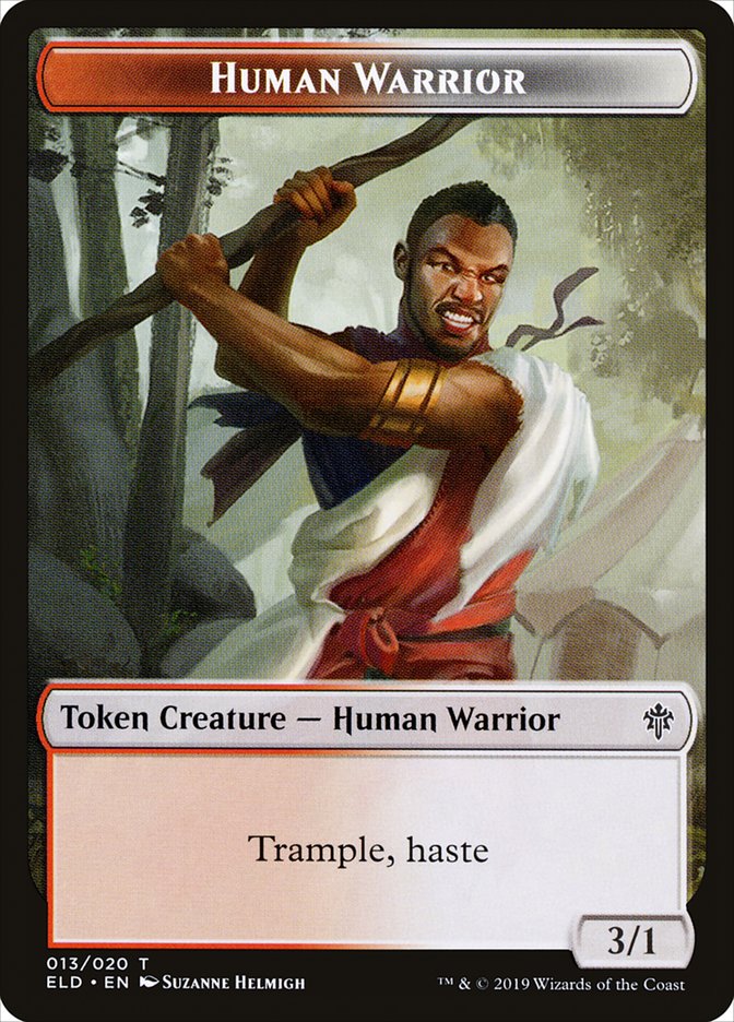 Human Warrior Token [Throne of Eldraine Tokens] | Clutch Gaming