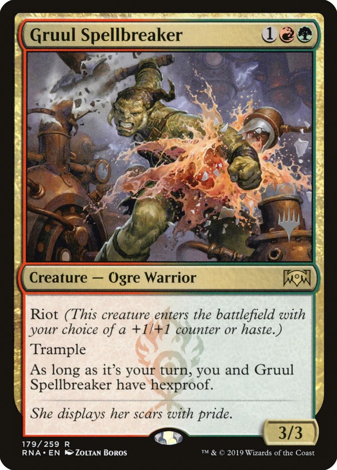 Gruul Spellbreaker (Promo Pack) [Ravnica Allegiance Promos] | Clutch Gaming