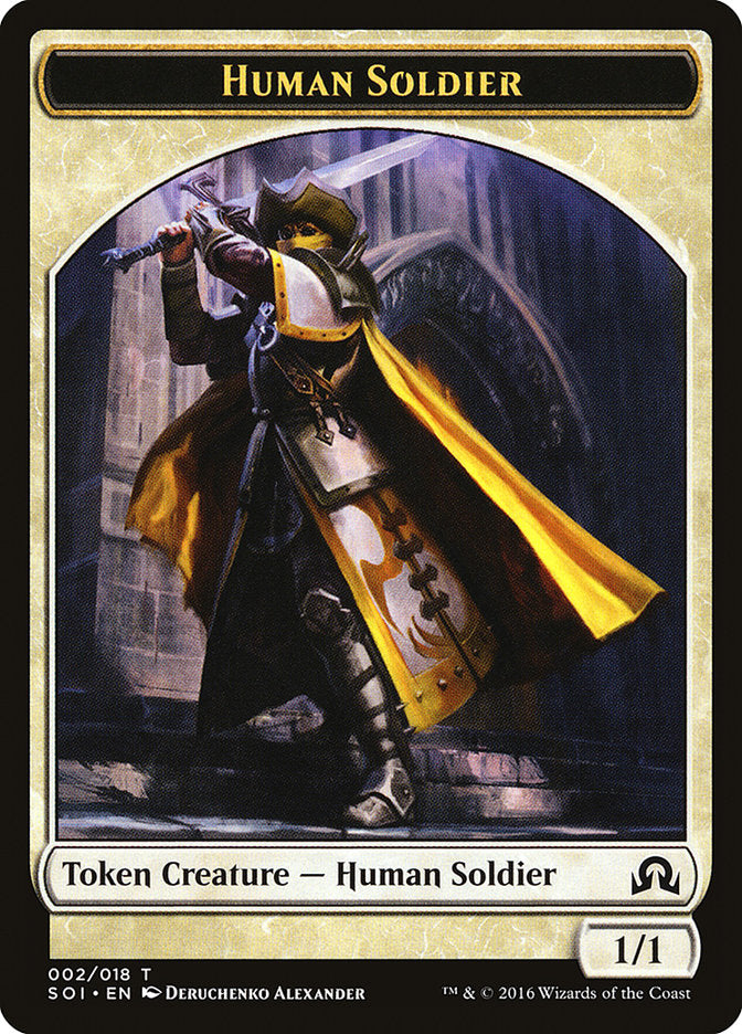 Human Soldier Token [Shadows over Innistrad Tokens] | Clutch Gaming