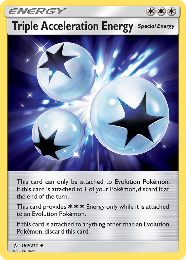 Triple Acceleration Energy (190/214) [Sun & Moon: Unbroken Bonds] | Clutch Gaming