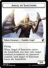 Angel of Sanctions // Horror Double-Sided Token [Commander 2019 Tokens] | Clutch Gaming