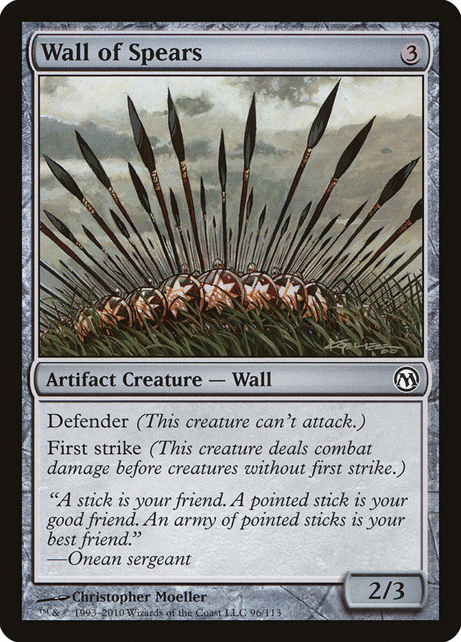 Wall of Spears [Duels of the Planeswalkers] | Clutch Gaming