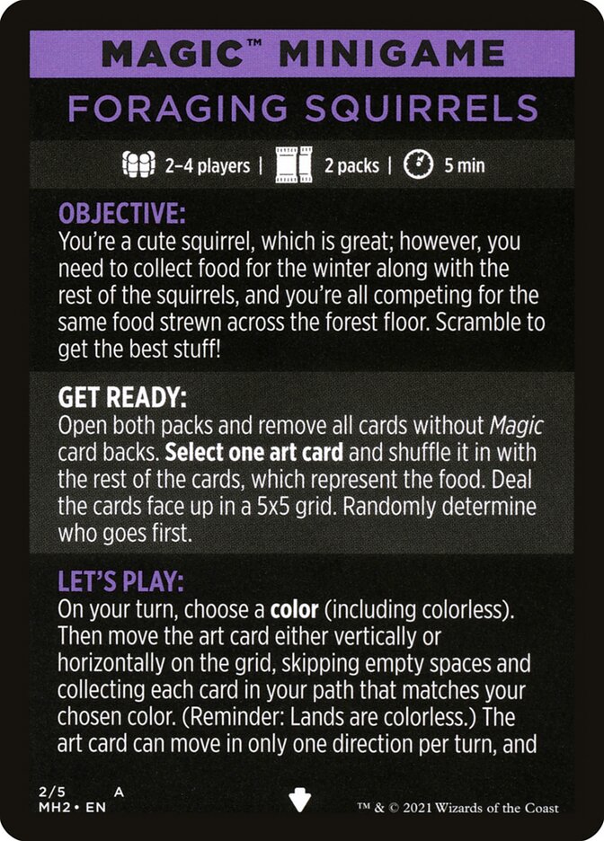 Foraging Squirrels (Magic Minigame) [Modern Horizons 2 Minigame] | Clutch Gaming