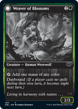 Weaver of Blossoms // Blossom-Clad Werewolf [Innistrad: Double Feature] | Clutch Gaming