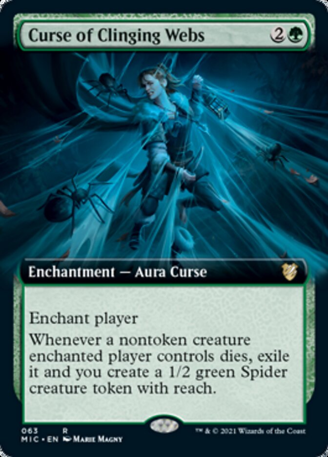 Curse of Clinging Webs (Extended Art) [Innistrad: Midnight Hunt Commander] | Clutch Gaming