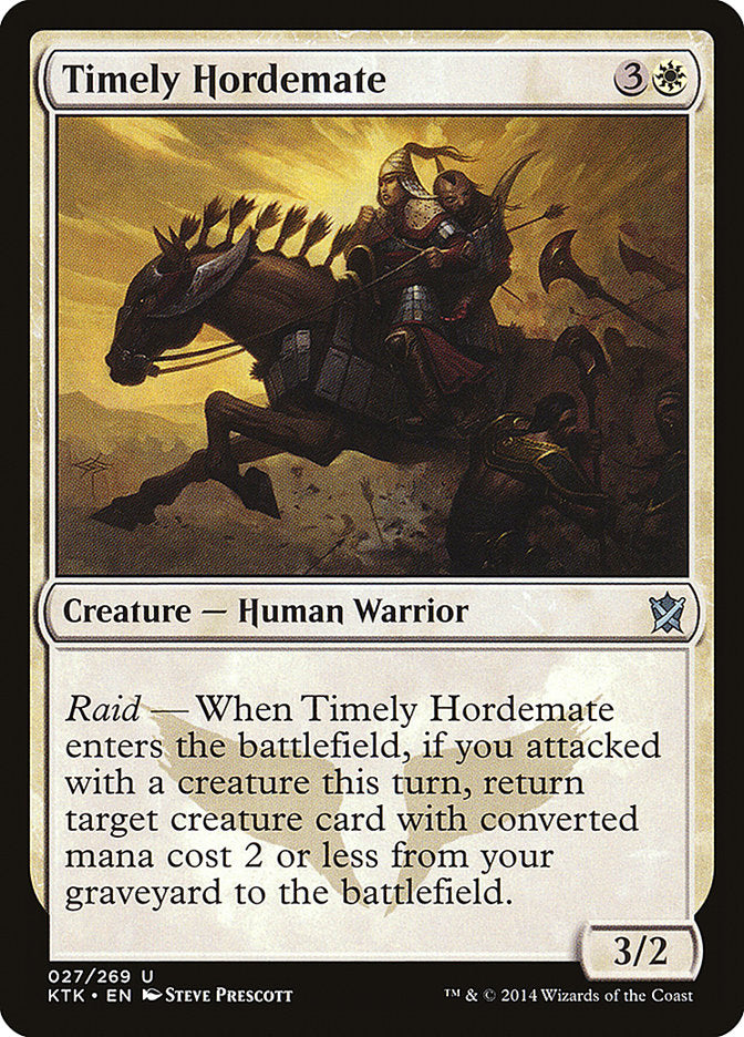 Timely Hordemate [Khans of Tarkir] | Clutch Gaming