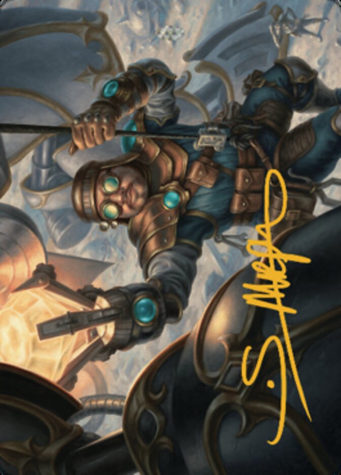 Powerstone Engineer Art Card (Gold-Stamped Signature) [The Brothers' War Art Series] | Clutch Gaming