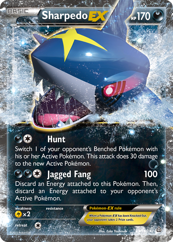 Sharpedo EX (91/160) [XY: Primal Clash] | Clutch Gaming