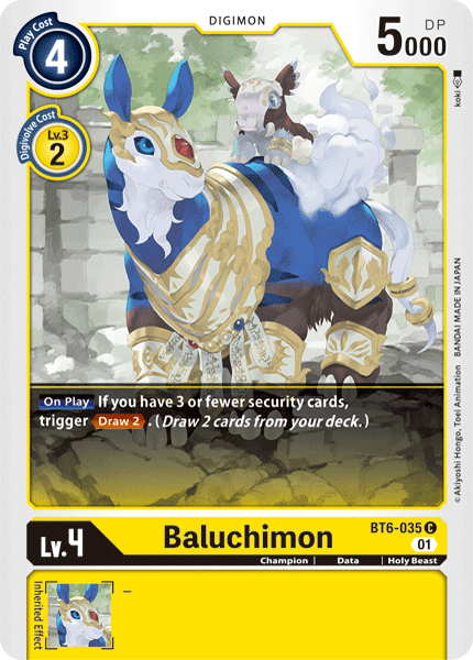 Baluchimon [BT6-035] [Double Diamond] | Clutch Gaming