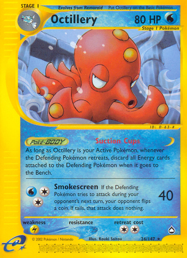 Octillery (26/147) [Aquapolis] | Clutch Gaming