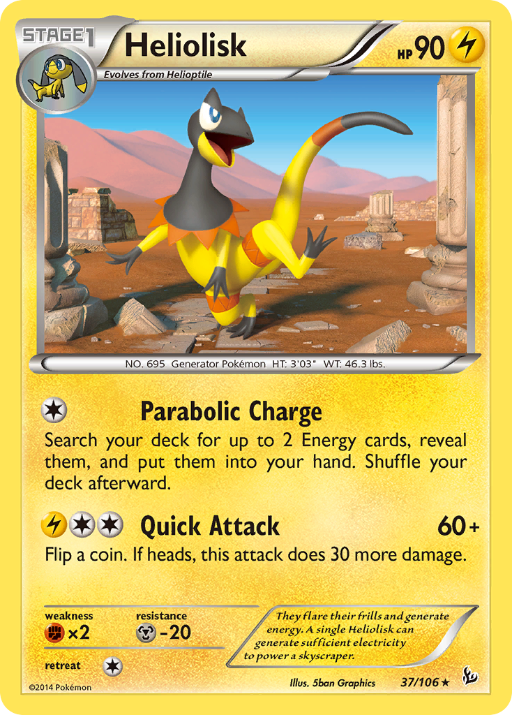 Heliolisk (37/106) [XY: Flashfire] | Clutch Gaming