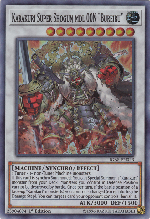 Karakuri Super Shogun mdl 00N "Bureibu" [IGAS-EN043] Super Rare | Clutch Gaming