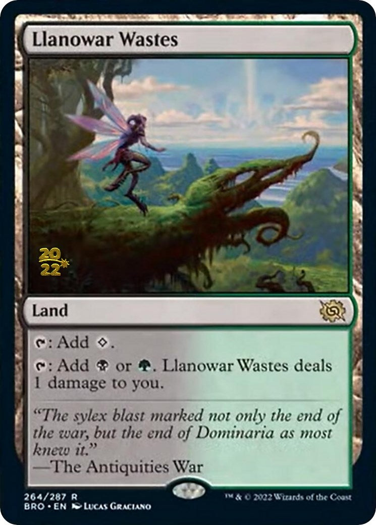 Llanowar Wastes [The Brothers' War Prerelease Promos] | Clutch Gaming