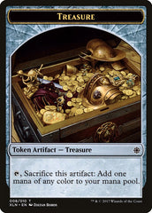 Dinosaur // Treasure (008) Double-Sided Token [Ixalan Tokens] | Clutch Gaming