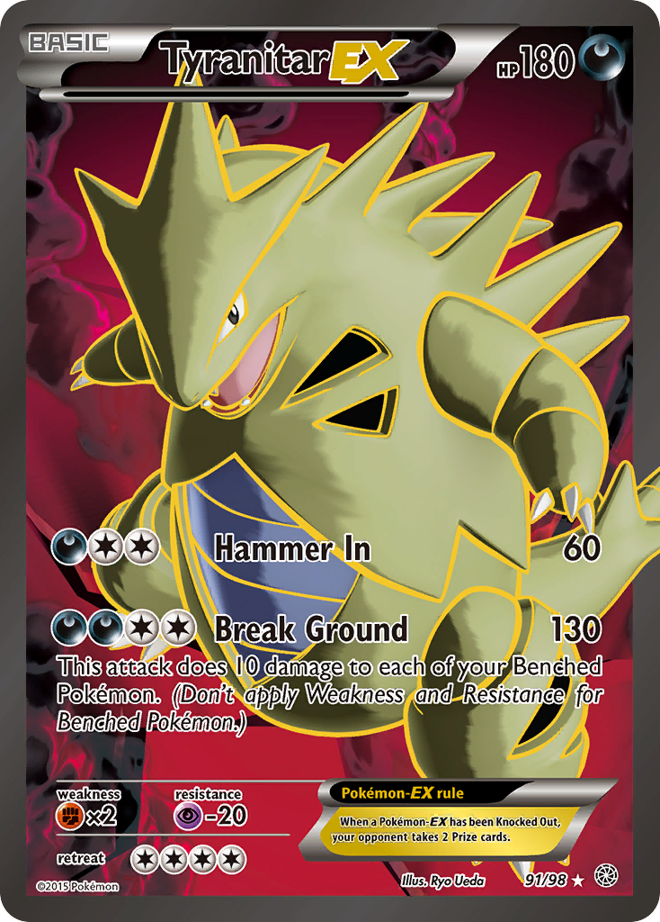 Tyranitar EX (91/98) [XY: Ancient Origins] | Clutch Gaming