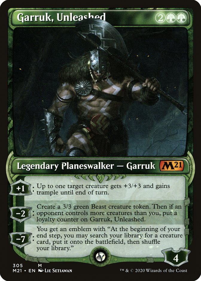 Garruk, Unleashed (Showcase) [Core Set 2021] | Clutch Gaming