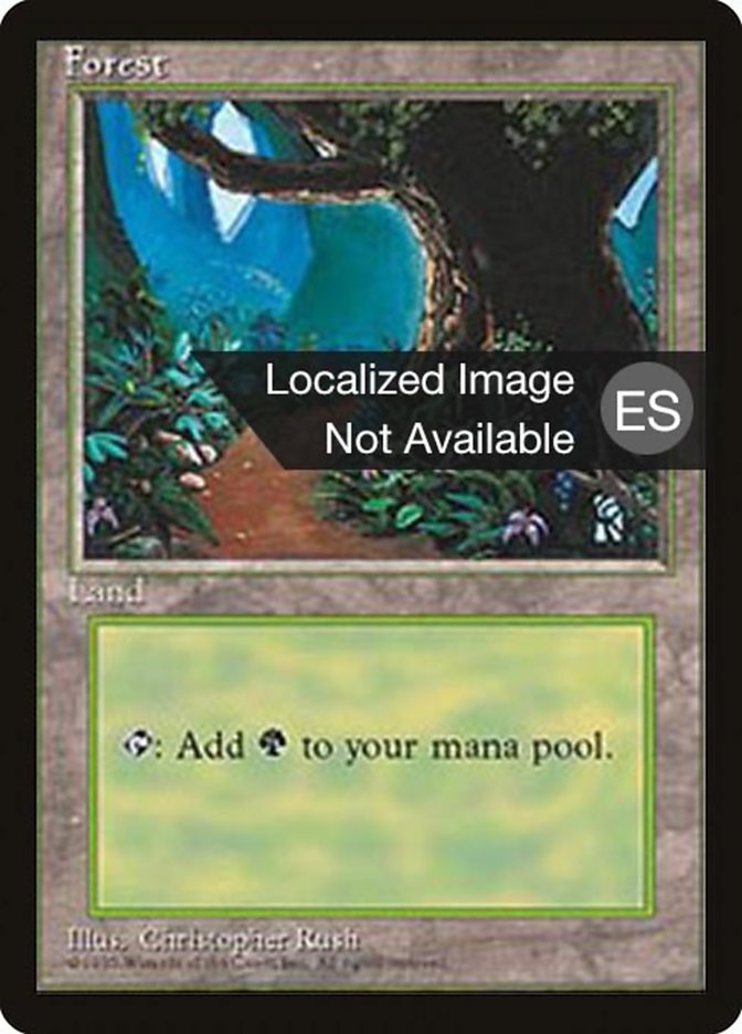 Forest (B) [Fourth Edition (Foreign Black Border)] | Clutch Gaming