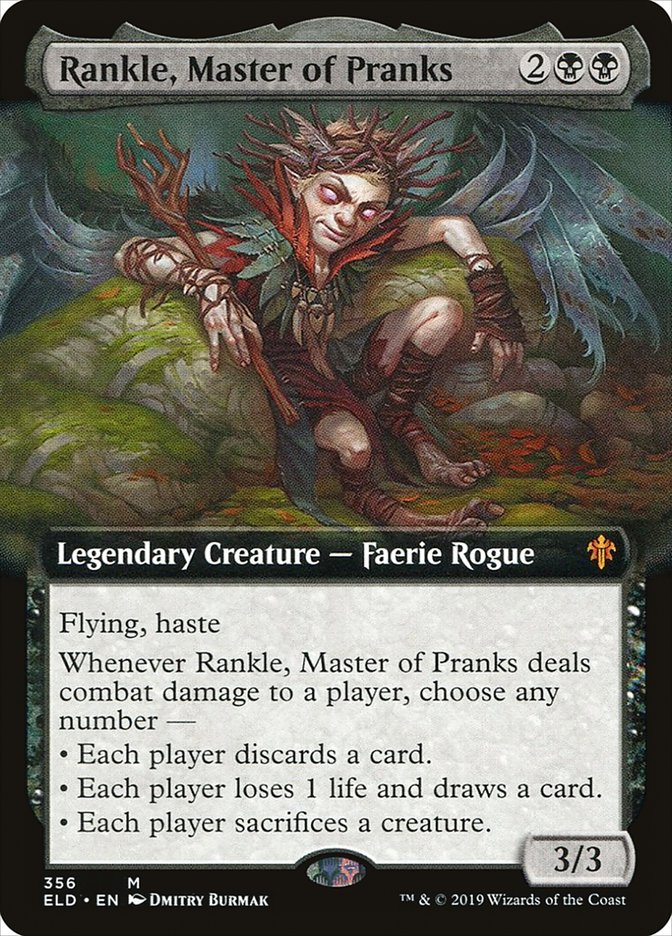 Rankle, Master of Pranks (Extended Art) [Throne of Eldraine] | Clutch Gaming