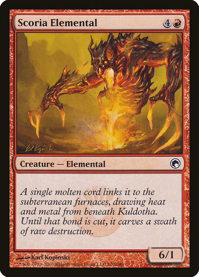 Scoria Elemental [Scars of Mirrodin] | Clutch Gaming