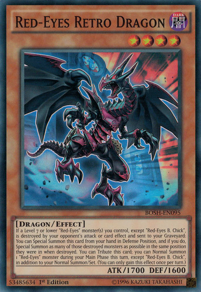 Red-Eyes Retro Dragon [BOSH-EN095] Super Rare | Clutch Gaming