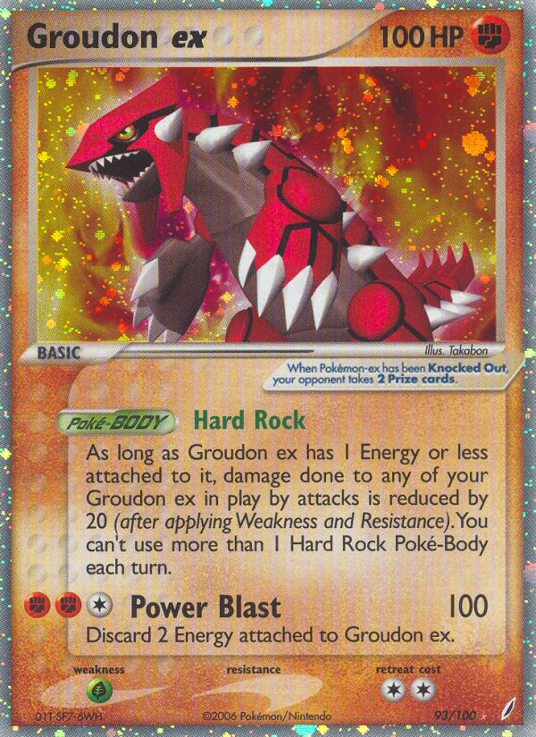 Groudon ex (93/100) [EX: Crystal Guardians] | Clutch Gaming