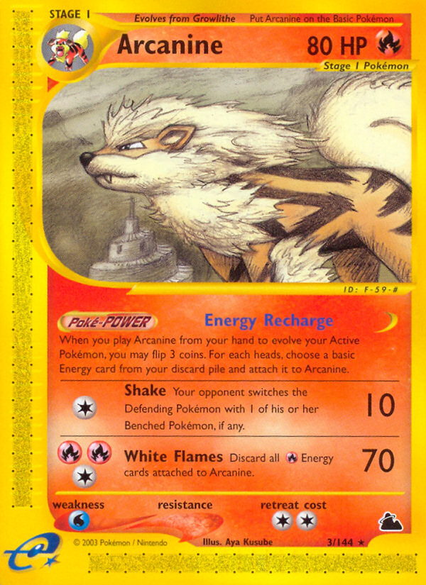 Arcanine (3/144) [Skyridge] | Clutch Gaming