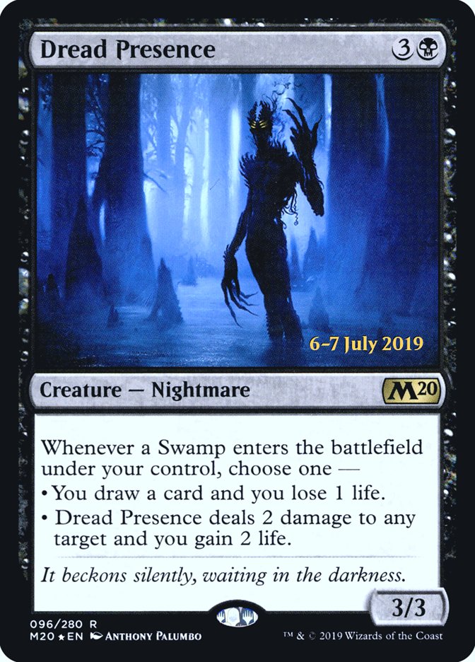 Dread Presence [Core Set 2020 Prerelease Promos] | Clutch Gaming