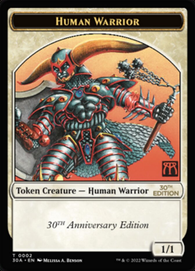 Human Warrior Token [30th Anniversary Tokens] | Clutch Gaming