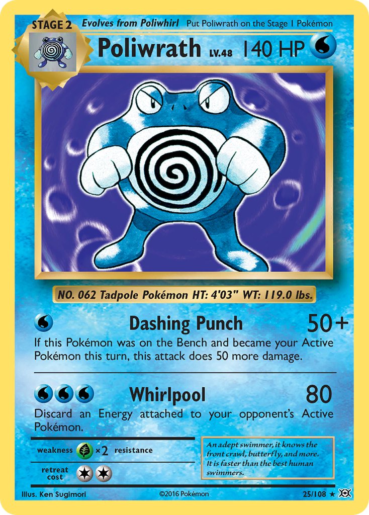 Poliwrath (25/108) (Theme Deck Exclusive) [XY: Evolutions] | Clutch Gaming