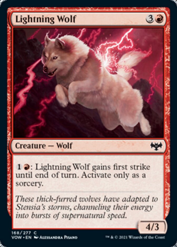 Lightning Wolf [Innistrad: Crimson Vow] | Clutch Gaming