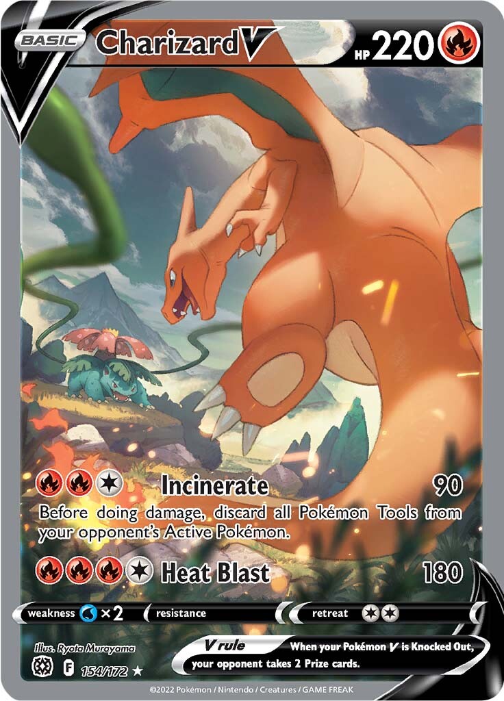 Charizard V (154/172) [Sword & Shield: Brilliant Stars] | Clutch Gaming