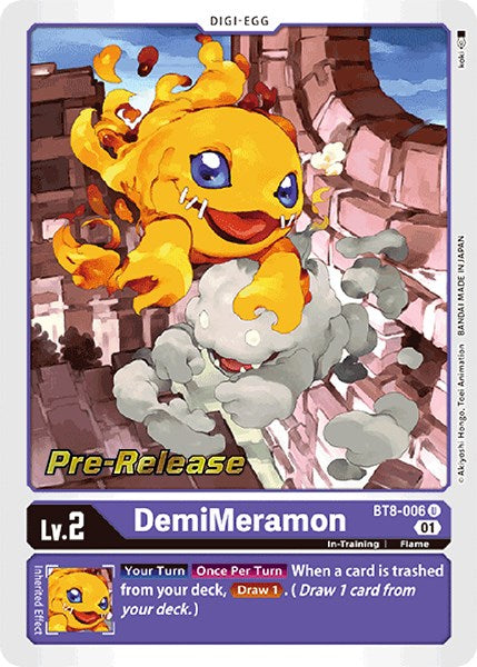 DemiMeramon [BT8-006] [New Awakening Pre-Release Cards] | Clutch Gaming