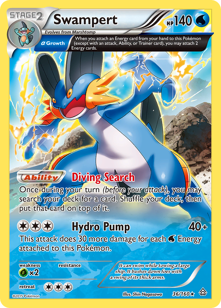 Swampert (36/160) [XY: Primal Clash] | Clutch Gaming